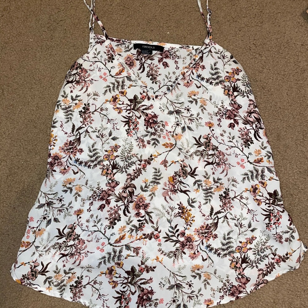 Forever 21 floral tank top